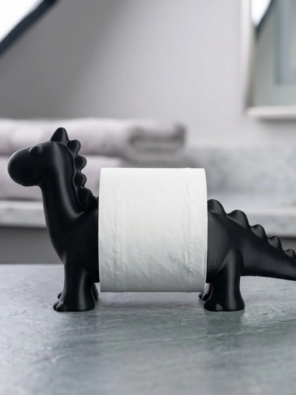 Dinosaur Toilet Paper Holder - Playful Bath Accent